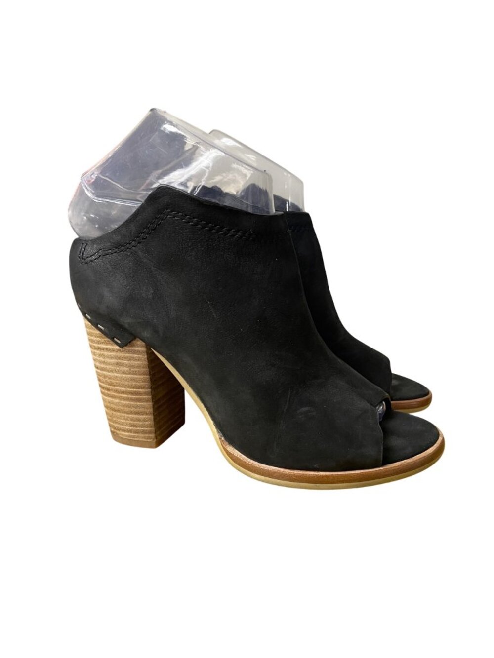 Dolce Vita Suede Open Toe Chunky Boots Sz 6